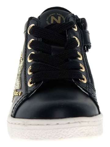 Leren sneakers "Pinn" donkerblauw