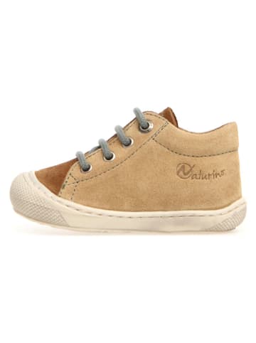 Leder-Lauflernschuhe "Cocoon" in Beige/ Hellbraun