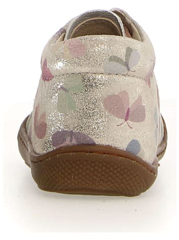 Leder-Lauflernschuhe "Cocoon" in Bunt/ Silver