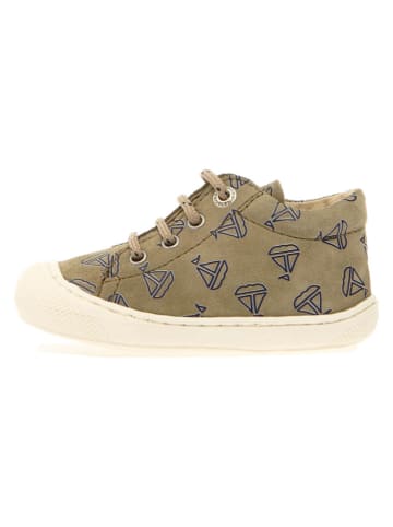 Skórzane buty "Cocoon" w kolorze khaki do nauki chodzenia