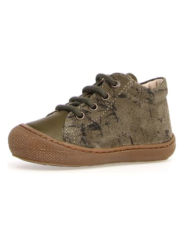Leder-Lauflernschuhe "Cocoon" in Grün