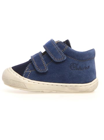 Leren sneakers "Cocoon" donkerblauw