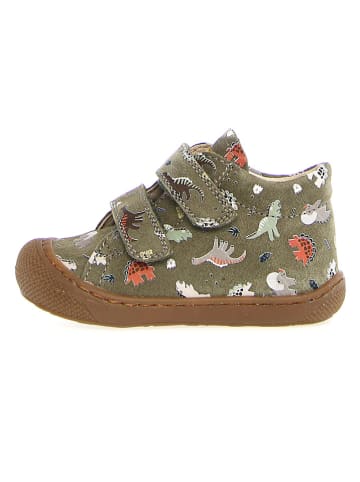 Leder-Lauflernschuhe "Cocoon" in Khaki