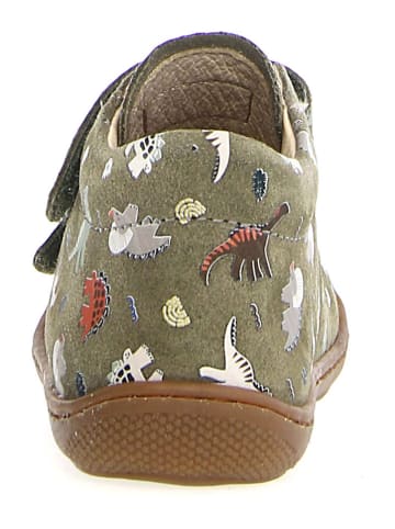 Skórzane buty "Cocoon" w kolorze khaki do nauki chodzenia
