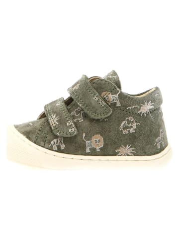 Skórzane buty "Cocoon" w kolorze khaki do nauki chodzenia