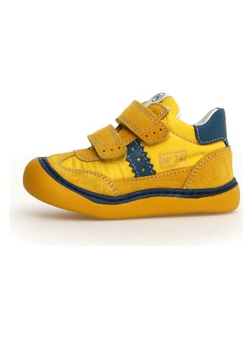 Skórzane sneakersy "Go" w kolorze żółtym