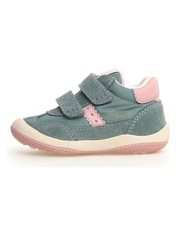 Leren sneakers "Go" beige/lichtroze