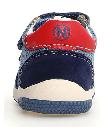 Leder-Sneakers "Go" in Blau
