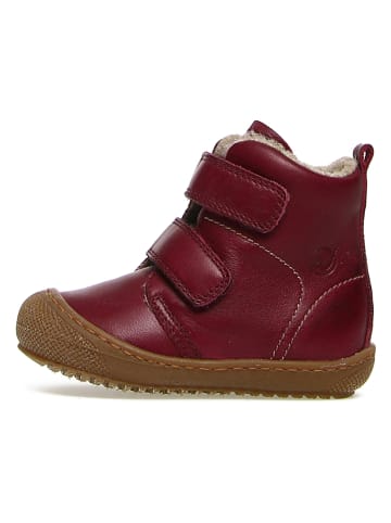 Leder-Winterboots "Bubble" in Bordeaux