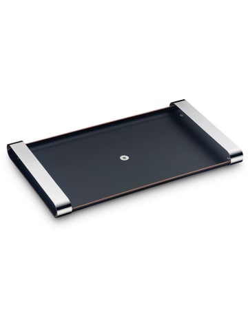Tablett ''Club'' in Schwarz/ Silber - (L)54 x (B)32 cm