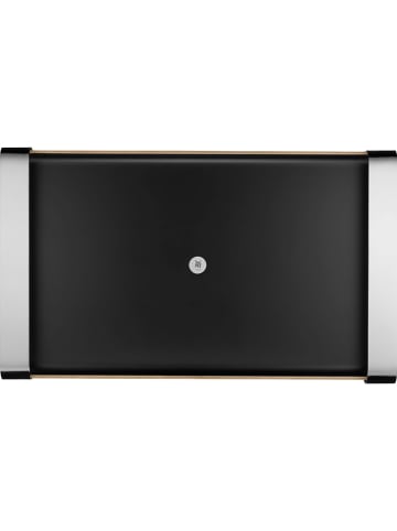 Tablett ''Club'' in Schwarz/ Silber - (L)54 x (B)32 cm