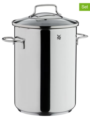 2tlg. Set: Edelstahl-Spargelkochtopf - 4,5 l