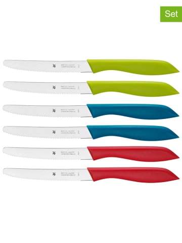 6er-Set: Vespermesser "Classic Line" in Bunt - (L)23 cm