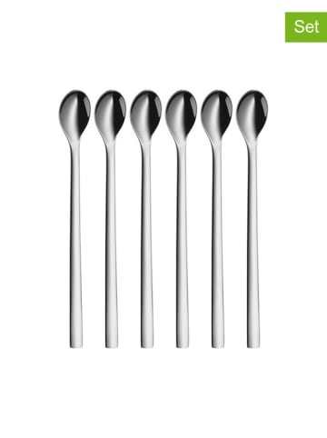 6er-Set: Kaffeelöffel in Silber - (L)22 cm