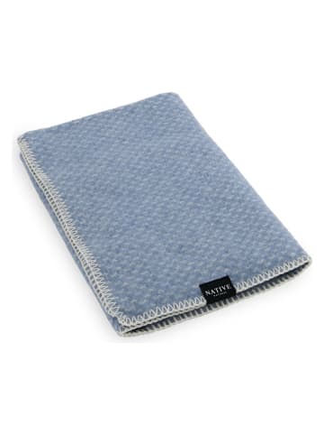 Woll-Babydecke in Hellblau - (L)90 x (B)70 cm