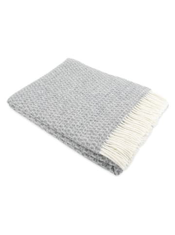 Wolldecke ''Hoop'' in Grau