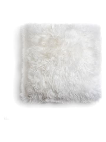 Poduszka w kolorze kremowym z wełny owczej - 45 x 45 cm