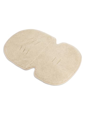 Woll-Kinderwagenauflage in Creme - (L)76 x (B)46 cm
