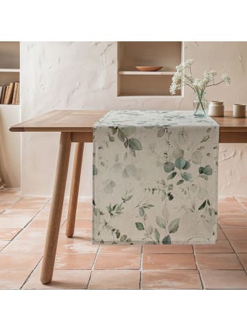 Tischläufer "Suria" in Creme/ Grün