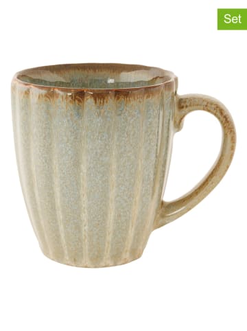 2er-Set: Kaffeetassen "Astera Ocean" in Graublau - 350 ml