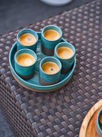 Cosy&Trendy 2er-Set: Kaffeebecher "Basalt" in Hellbraun/ Grau - 170 ml