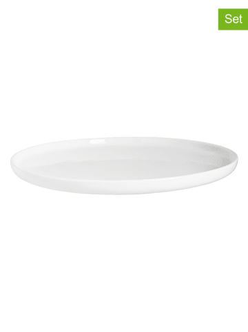 Cosy&Trendy 2-delige set: dinerborden "Moon" wit - Ø 28 cm