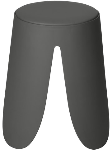 Badhocker in Anthrazit - (H)46 x  Ø 44,5 cm
