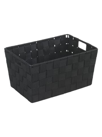 Korb "Adria" in schwarz - (B)30 x (H)15 x (T)20 cm