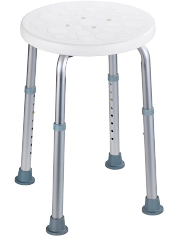 Hocker w kolorze białym do prysznica i wanny - Ø 45 cm