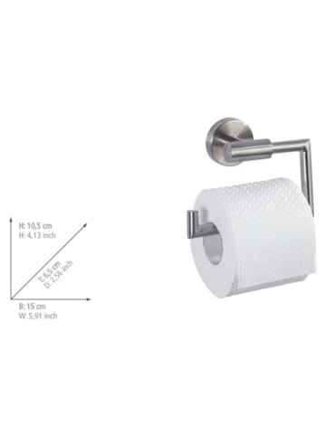 Toilettenpapierhalter "Bosio" in Silber - (B)15 x (H)10,5 cm