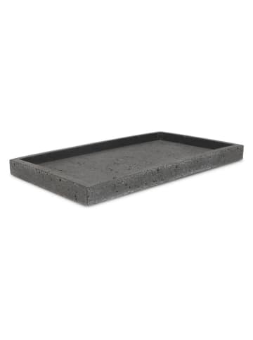 Tablett in Anthrazit - (B)27 x (H)15,5 cm