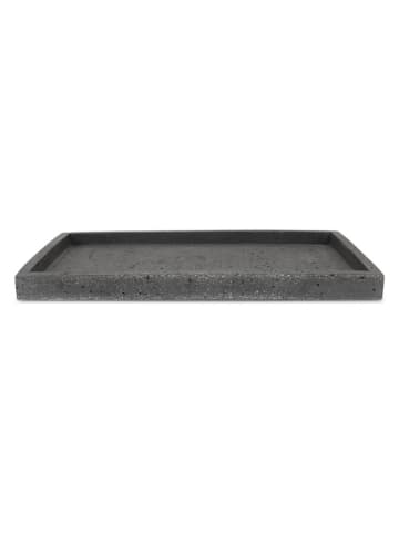 Tablett in Anthrazit - (B)27 x (H)15,5 cm