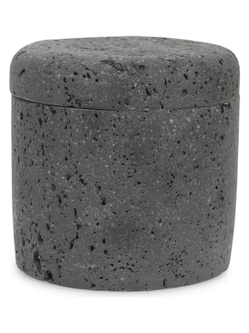 Kosmetikdose in Anthrazit - (H)9,5 x  Ø 9,5 cm