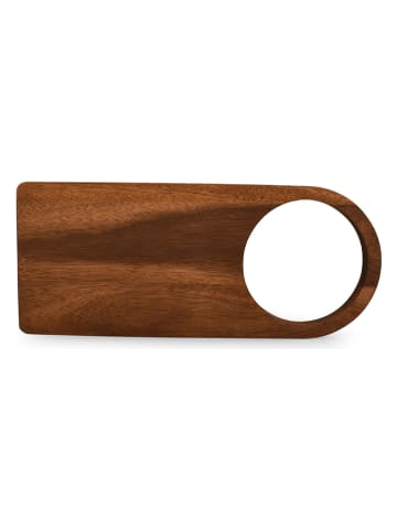 Servierbrett "Nillo" in Braun - (L)38 x (B)16 cm