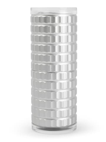 Młynek "Savor" w kolorze srebrnym do soli i pieprzu - dł. 12,5 cm