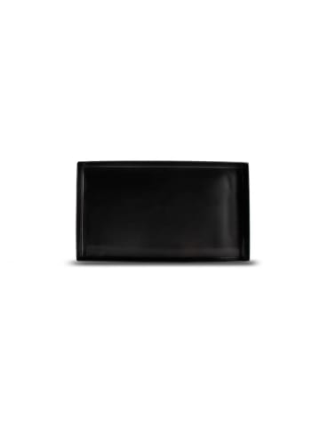 Tablett ''Vanity'' in Schwarz - (B)28 x (H)3 x (T)16 cm