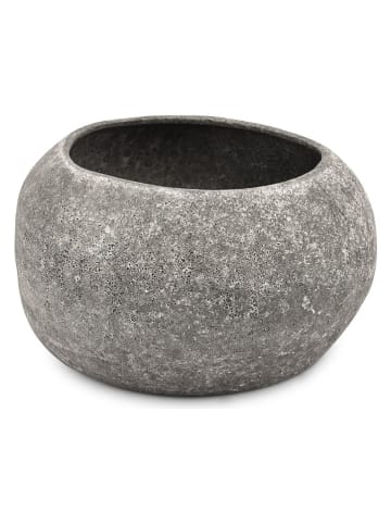 Dekoschale "Cave" in Anthrazit - (H)13,5 x Ø 26 cm