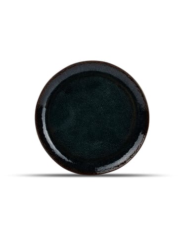 Talerze obiadowe (4 szt.) "Mielo" w kolorze czarno-zielonym - Ø 26,5 cm