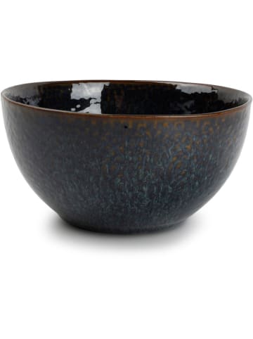 Miski (4 szt.) "Mielo" w kolorze czarno-zielonym - wys. 7 x Ø 15 cm