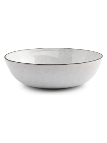 Miski (4 szt.) "Fina" w kolorze biało-czarnym - wys. 4 x Ø 13 cm