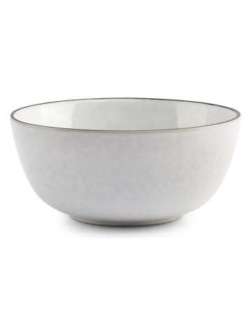 Miski (4 szt.) "Fina" w kolorze biało-czarnym - wys. 6,5 x Ø 14 cm
