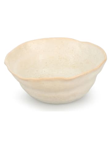 Miska "Aquarel" w kolorze biało-beżowym - Ø 16 cm