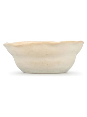 Miska "Aquarel" w kolorze biało-beżowym - Ø 16 cm