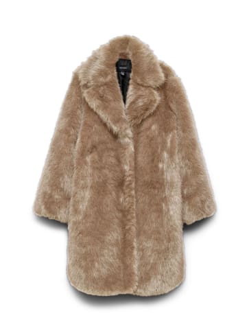 Vero Moda Teddymantel lichtbruin