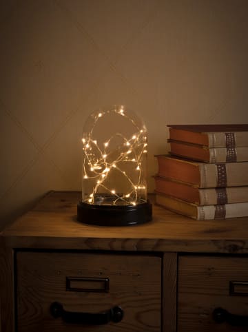 Dekoracyjna lampa LED w kolorze czarnym - wys. 18,5 cm