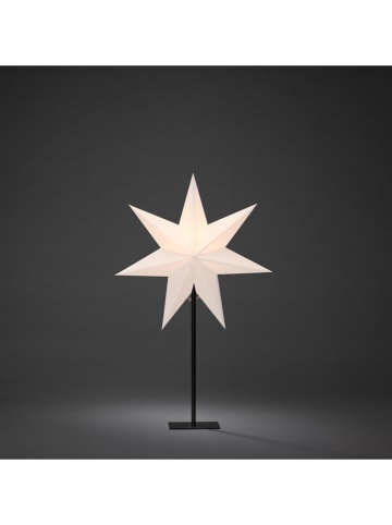 Lampa dekoracyjna "Star" w kolorze białym - wys. 46,5 cm