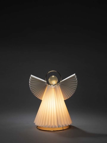 Lampa dekoracyjna "Angel" w kolorze białym - 21 x 26 x 15 cm