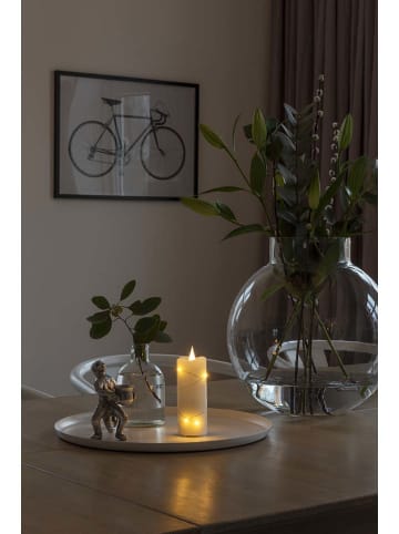 Świeca LED w kolorze kremowym - wys. 12,7 x Ø 5 cm