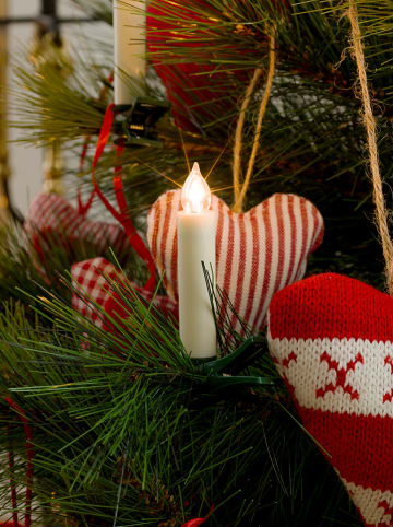 Lampki choinkowe LED w kolorze białym z pilotem - wys. 13 cm