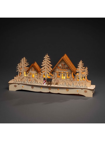 Dekoracja LED w kolorze jasnobrązowym - 44,5 x 20 x 9 cm